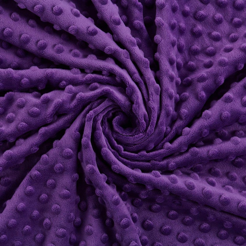 RelaxBlanket 60''x80'' Duvet Cover for Weighted Blanket | Premium Super Soft Minky Dot | Purple - Image 4